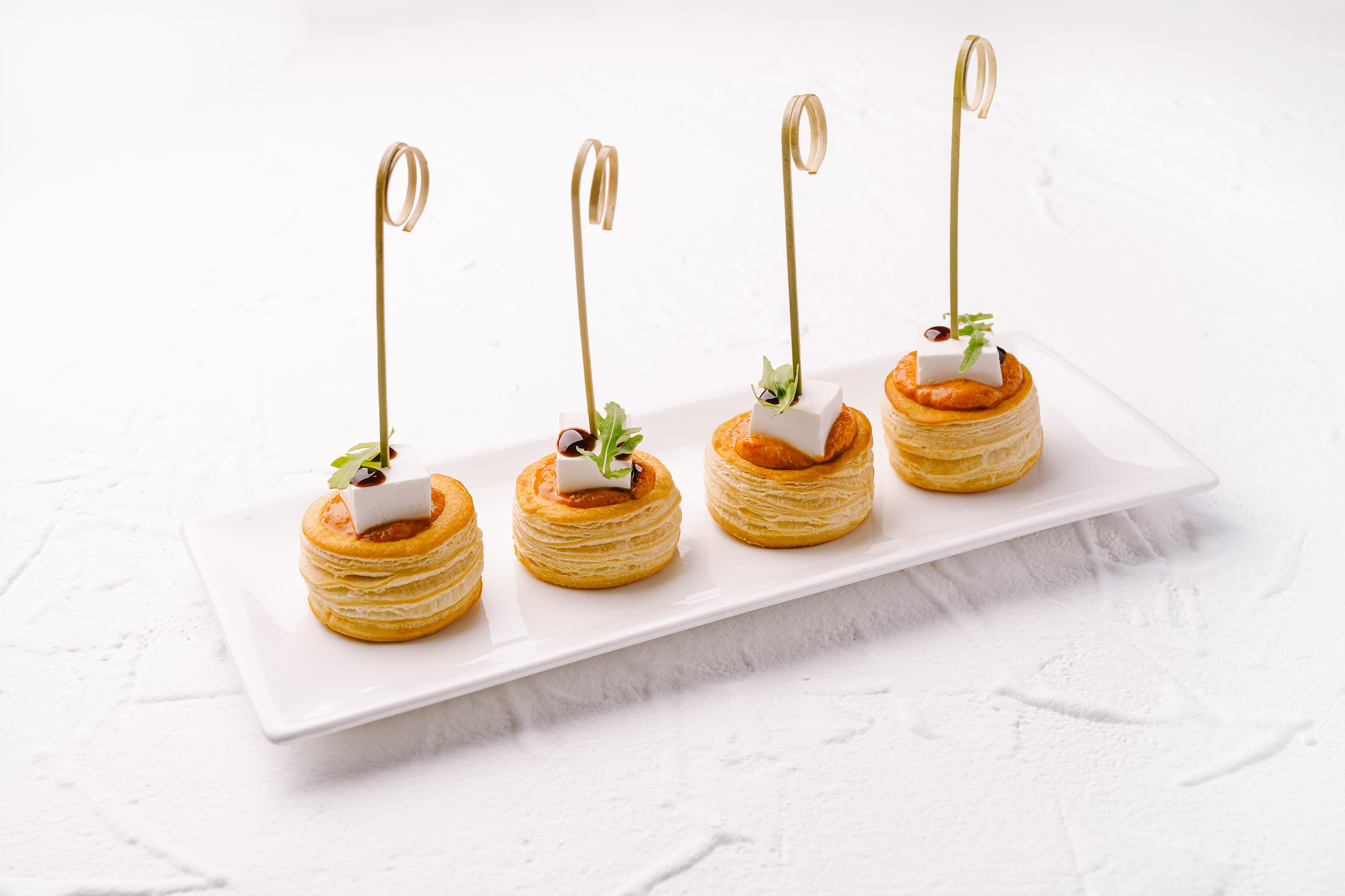 Tartlet with Romesco Sauce